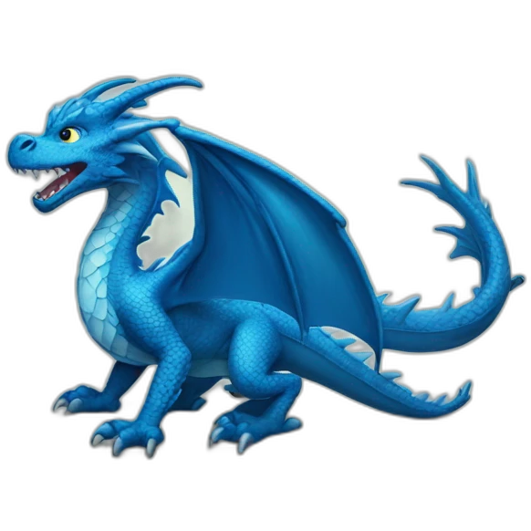 dragon azul emoji