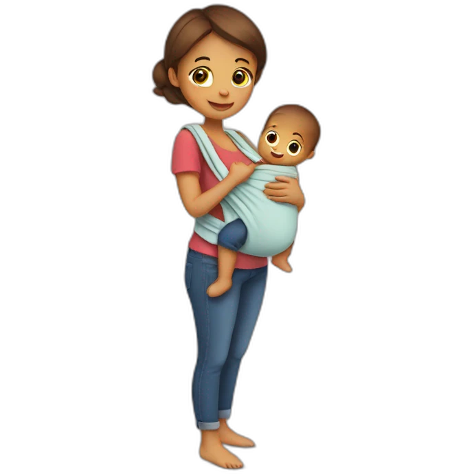 Babywearing emoji