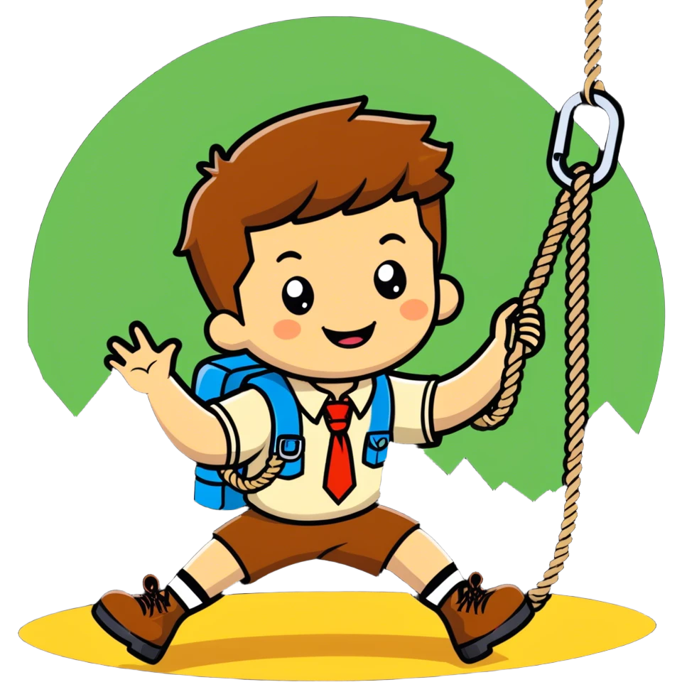 Scouts camp daytime playground emoji