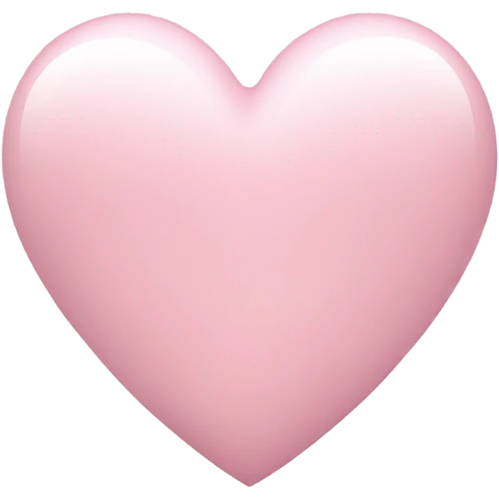 Light pink heart emoji