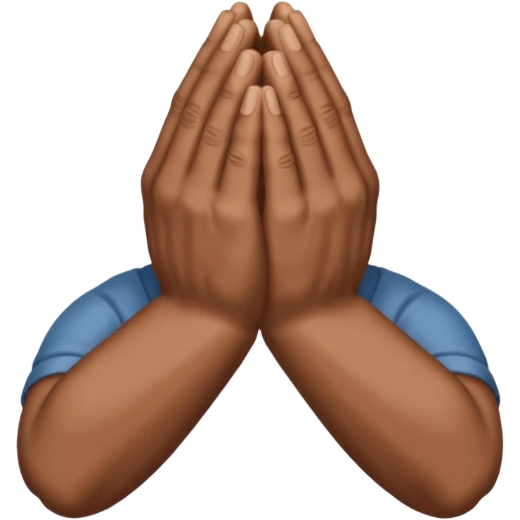 Brown praying hands emoji hands only emoji