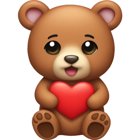 Ositos con corazones emoji
