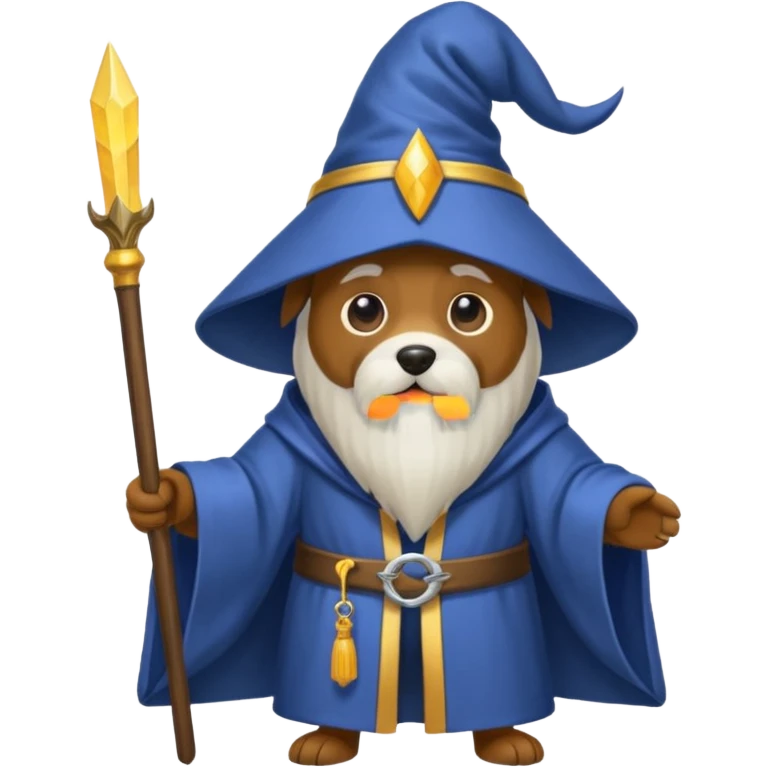Dog wizard emoji