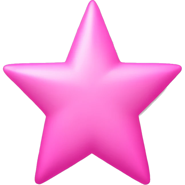 pink star sharp  emoji