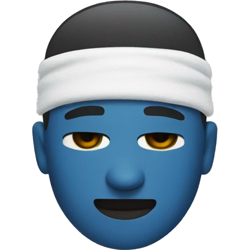 man with sleep band
 emoji