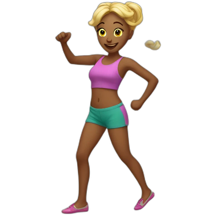 Jul doing a dance  emoji