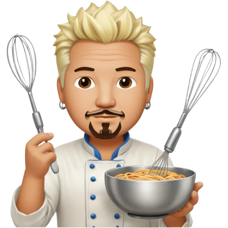gut fieri chef holding whisk and bowl emoji