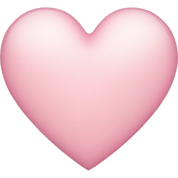 Light pink heart emoji