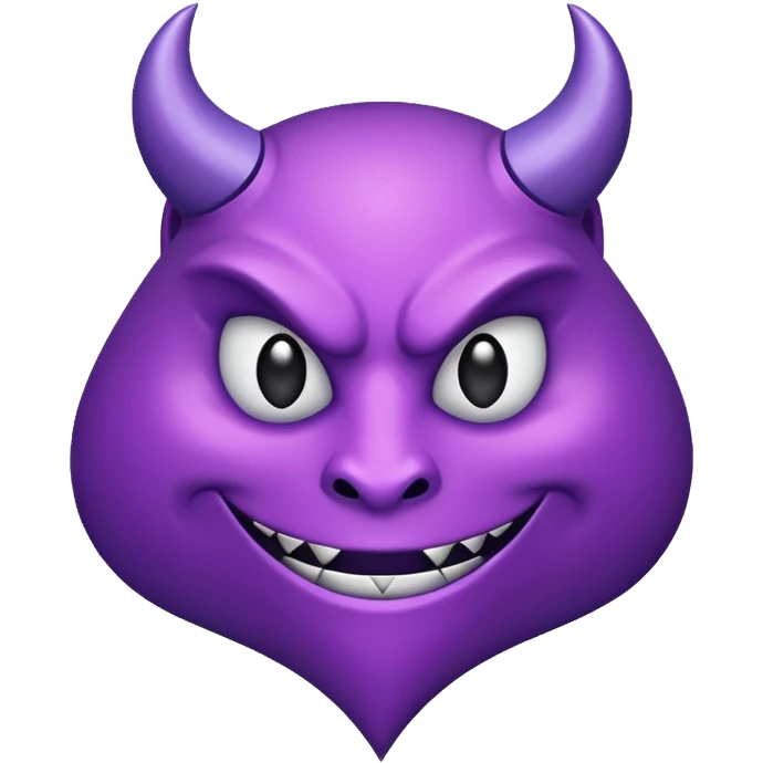 devil solitaire symbol purple emoji