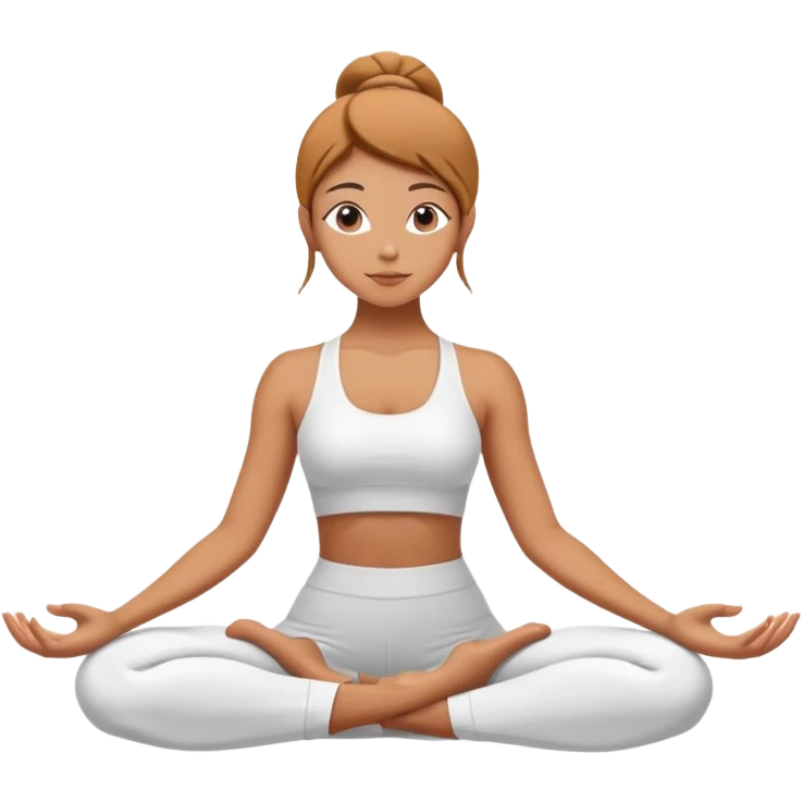 Girl yoga aestethic emoji