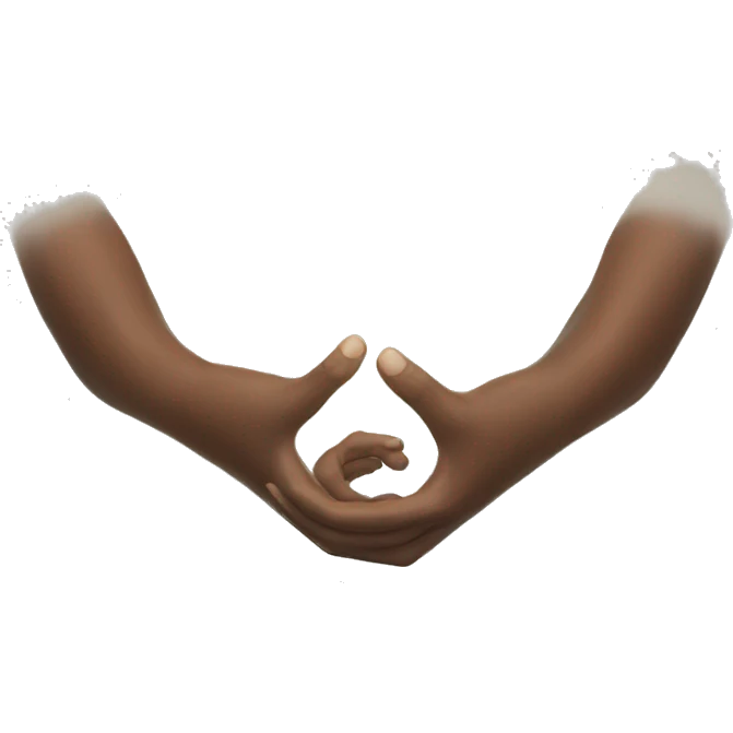 energy between hands emoji