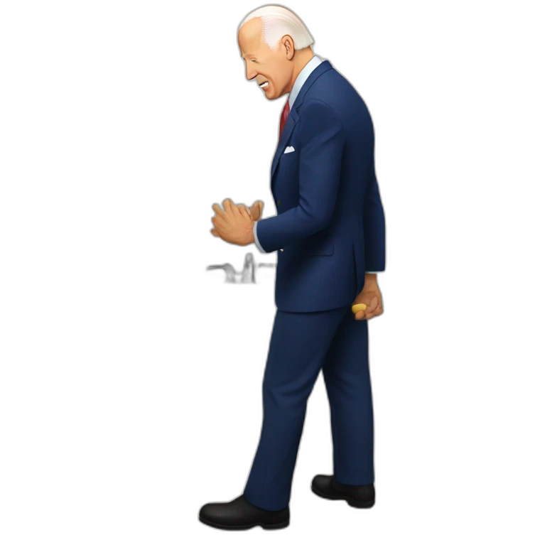 Joe Biden bathroom emergency emoji
