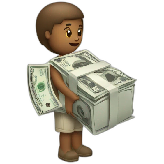 Paying money emoji