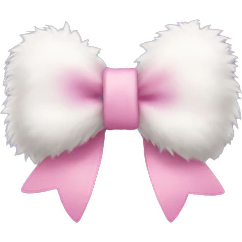 Fluffy bow emoji
