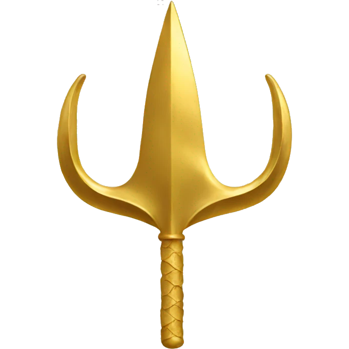 gold trident emoji