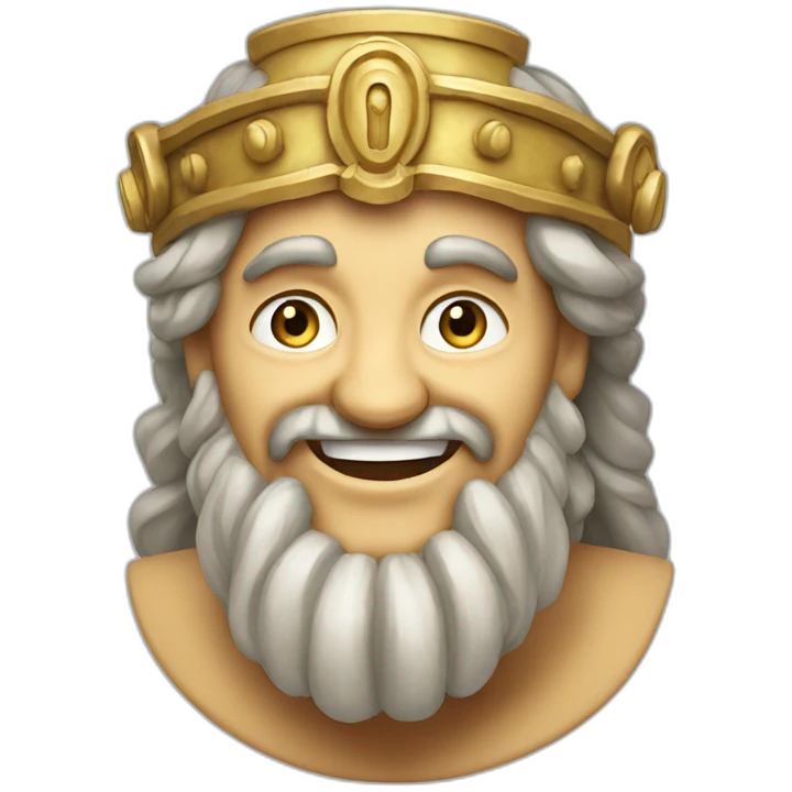 Ancient Greek King Odysseus laughing emoji