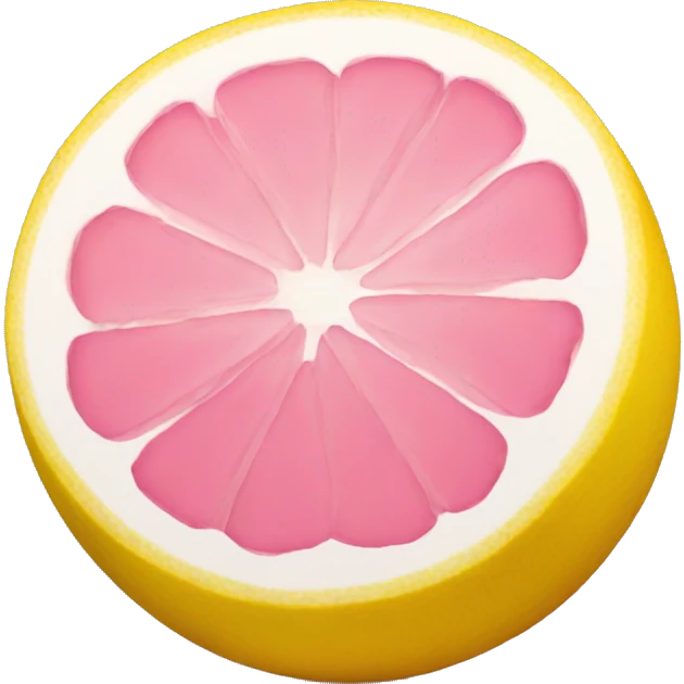 Pink lemon emoji