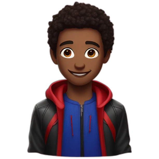 Miles morales across the spiderverse emoji