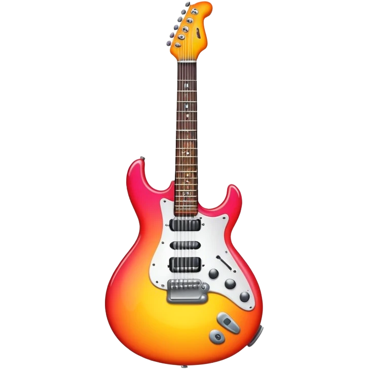 electric rock guitar, vibrant colors emoji