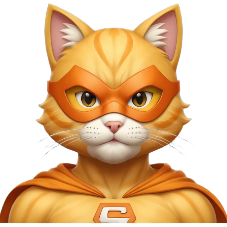  yeelow superhero cat emoji
