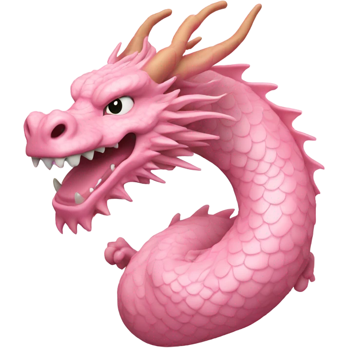 Light Pink Chinese Dragon emoji