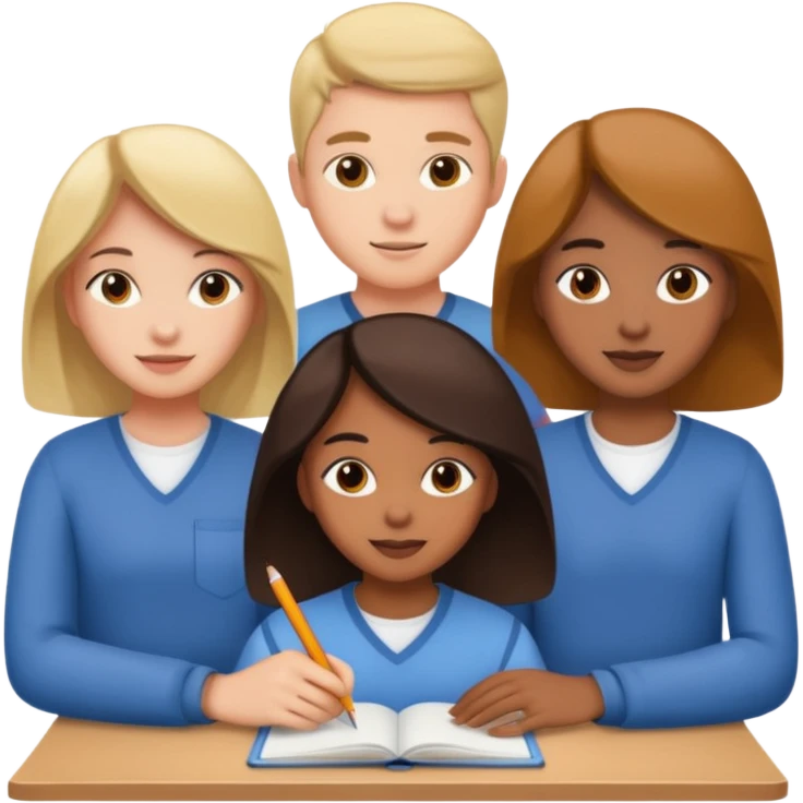 help each other in class  emoji