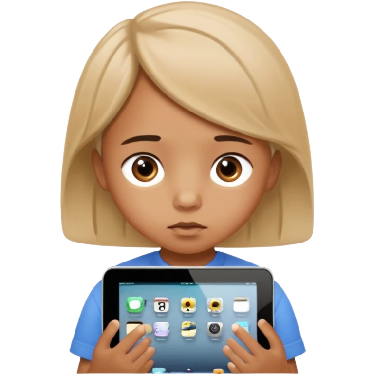 Crazy iPad kid emoji