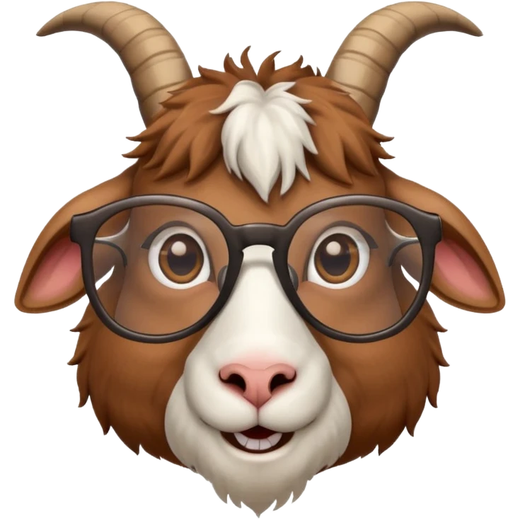 Chivo con gafas emoji