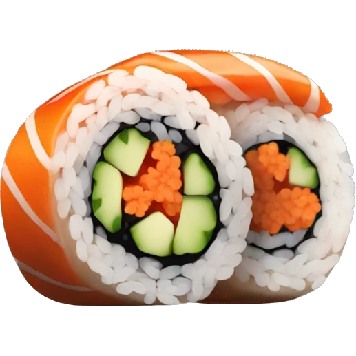 Realistic Sushi roll  emoji