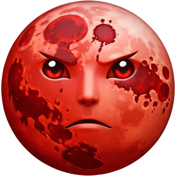Blood moon emoji