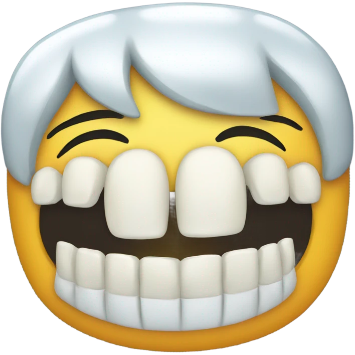 Silver teeth emoji