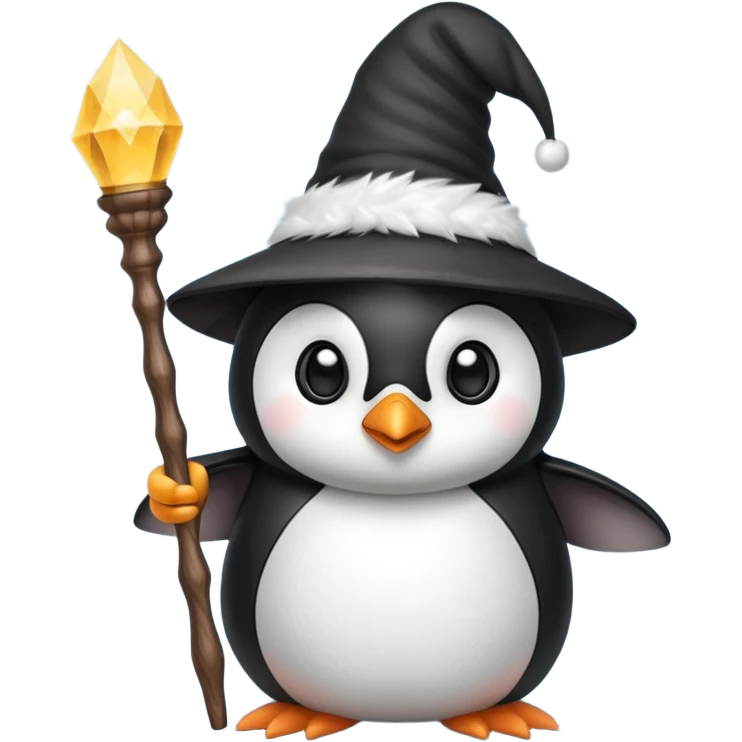 ❤️🖤Penguin Wizard emoji