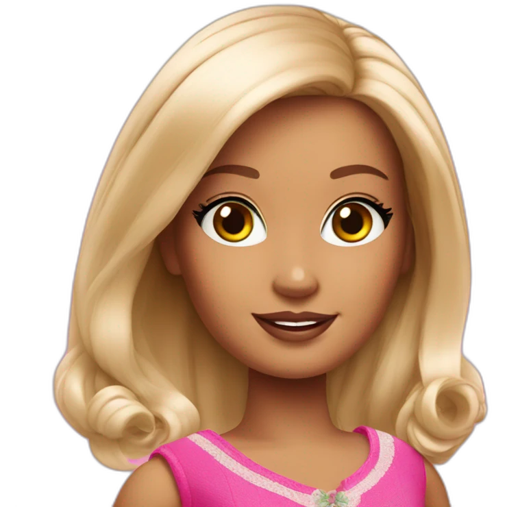 Italian girl as barbie emoji