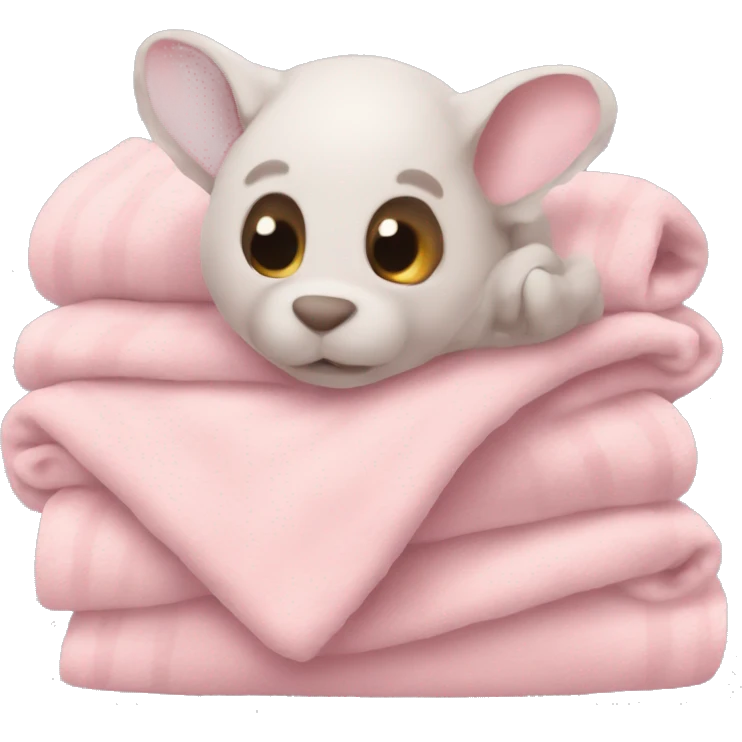 🐁 in soft pink a blanket emoji