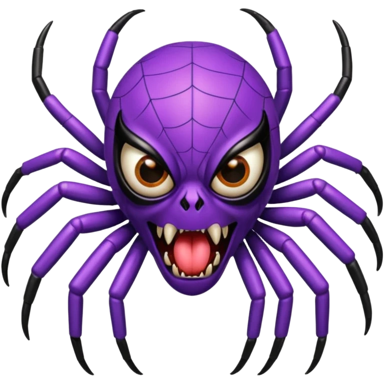 make me a purple web spider emoji