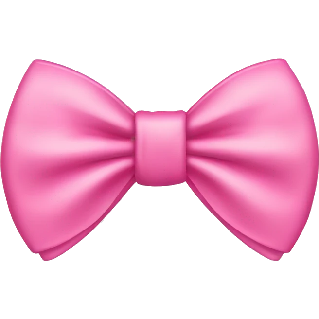 Cute pink bow tie emoji