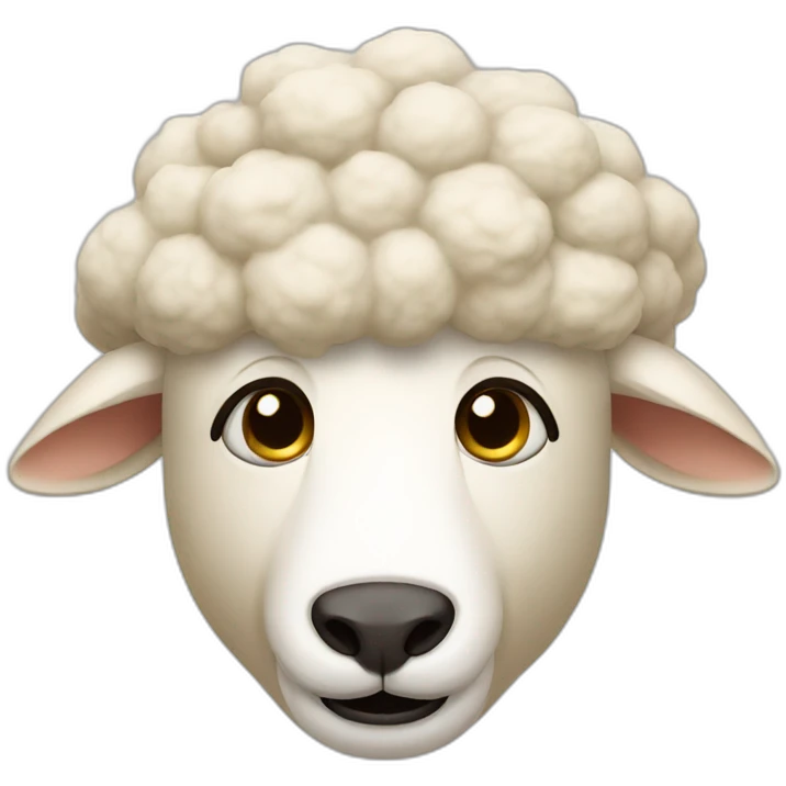 Cream with sheep emoji