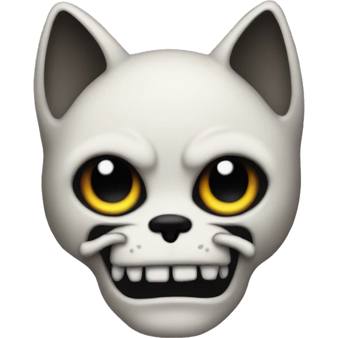 scull cat emo emoji