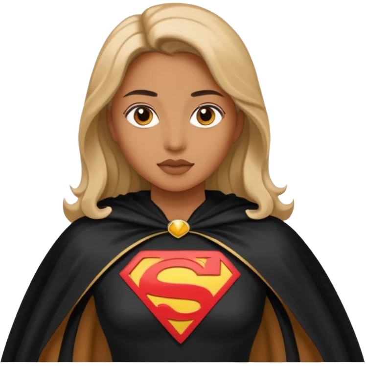 woman black cape emoji