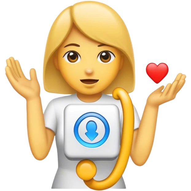Contacte et demande  emoji