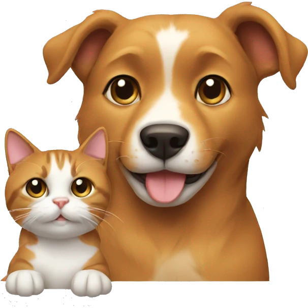 cat and dog emoji
