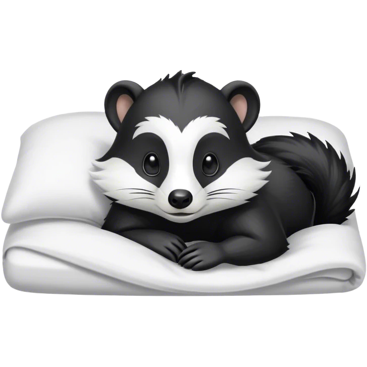 Skunk Laying in bed emoji