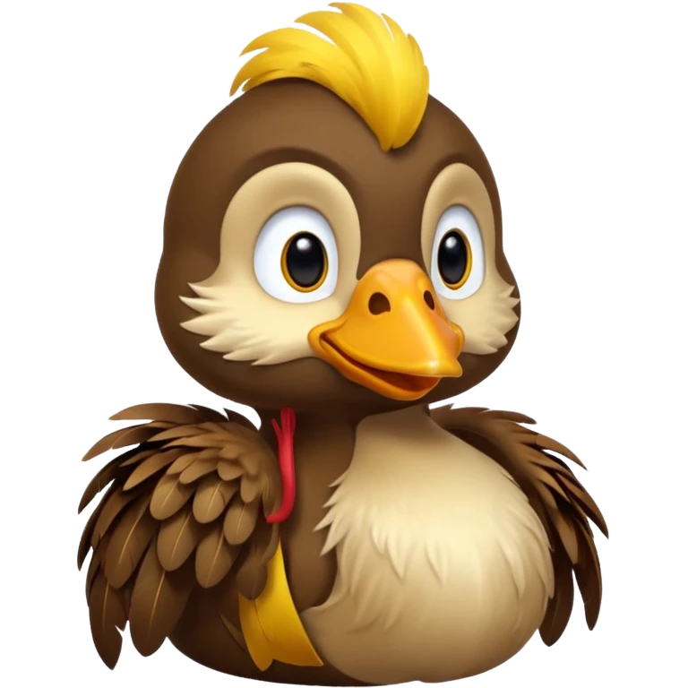 I want duck 🦆 emoji and monkey 🐒 emoji mashed together making a monkeyduck emoji