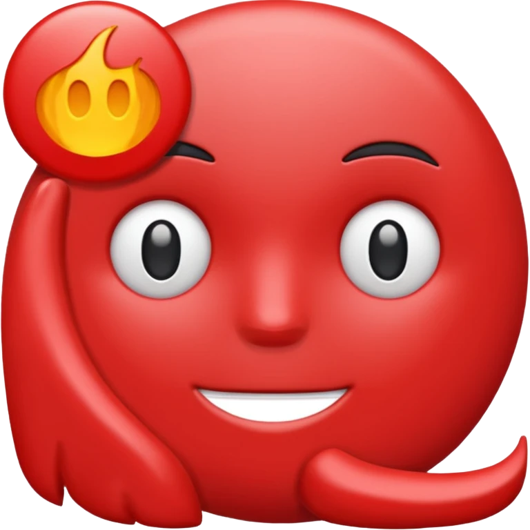 'CONTENT' text in solid red filled letters emoji