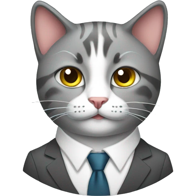 business cat emoji