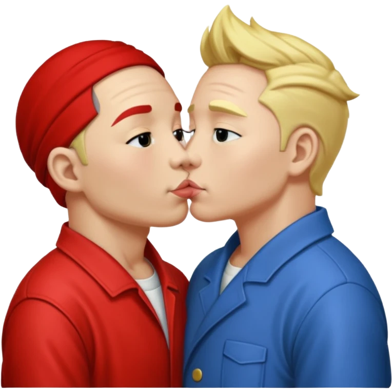 Gojo and Geto kissing emoji