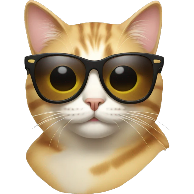 Cat with sunglasses emoji