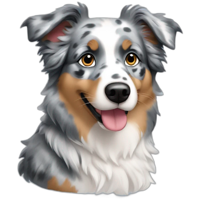 Blue Merle Mini Australian Shepherd emoji