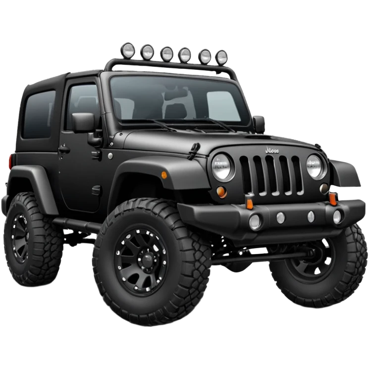 A Jeep Wrangler that has muscles emoji