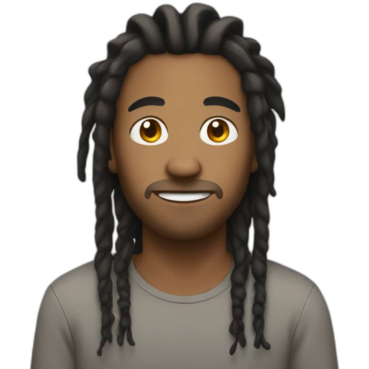 Guy with dreadlocks  emoji